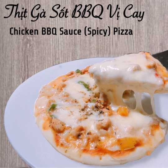3D - Pizza Manna Thịt Gà Sốt BBQ Vị Cay 120gr/200gr