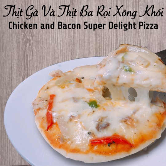 3D - Pizza Manna Thịt Gà và Thịt Ba Rọi Xông Khói 120gr/200gr